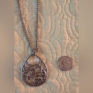 Elegant Silver Pendant Necklace